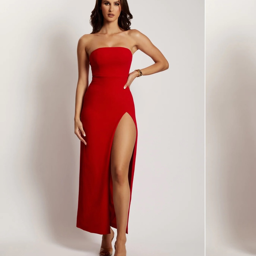 Never been worn dress from Meshki. Maxi Split Front Dress - Red